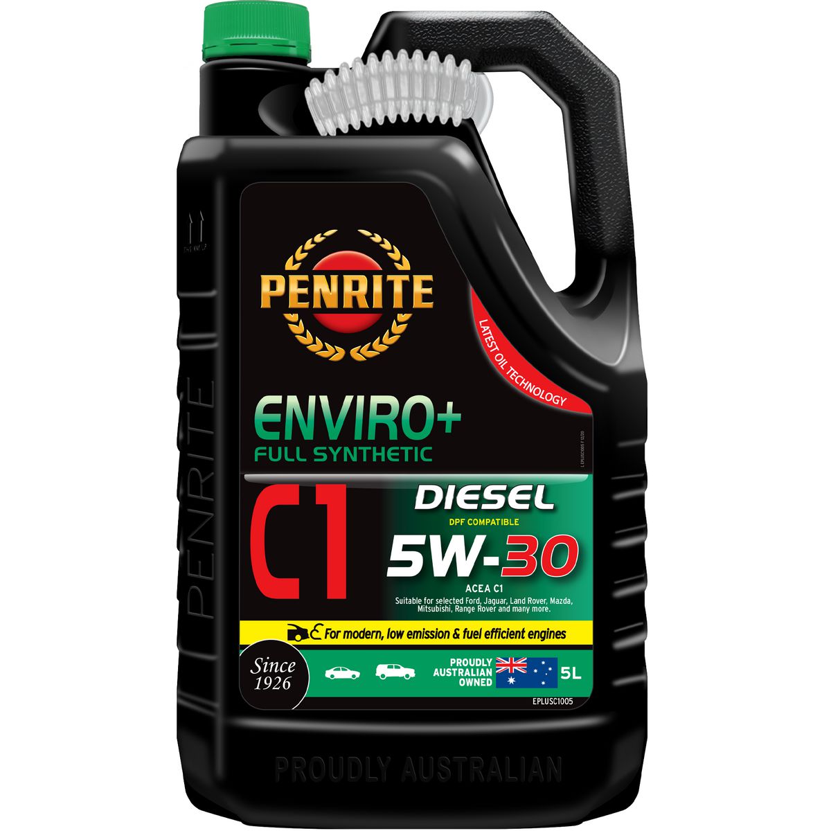 Penrite Enviro+ C1 5W-30 Diesel Engine Oil 5L - EPLUSC1005