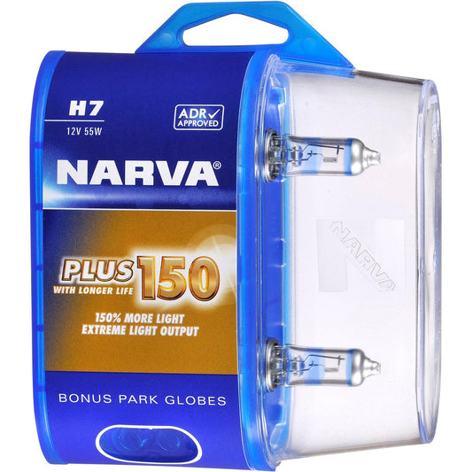 Narva H7 12V PX26D PLUS150 Twin pack - 48386BL2