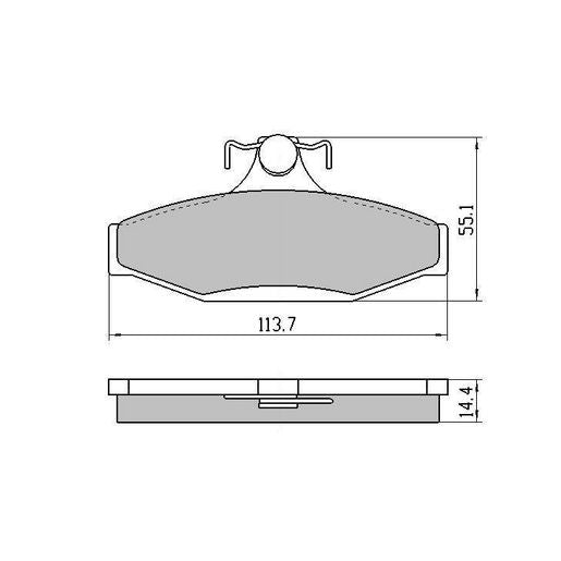 RDA GP Max Brake Pad Set Rear - RDB1086