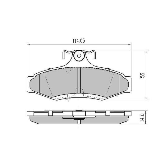 RDA GP Max Brake Pad Set Rear - RDB1204