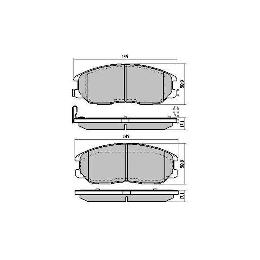 RDA GP Max Brake Pad Set Front - RDB1450