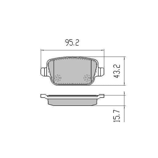 RDA GP Max Brake Pad Set Rear - RDB2039