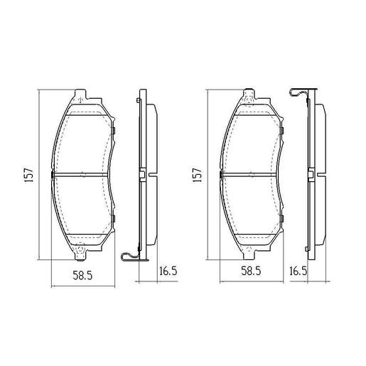 RDA GP Max Brake Pad Set Front - RDB2062