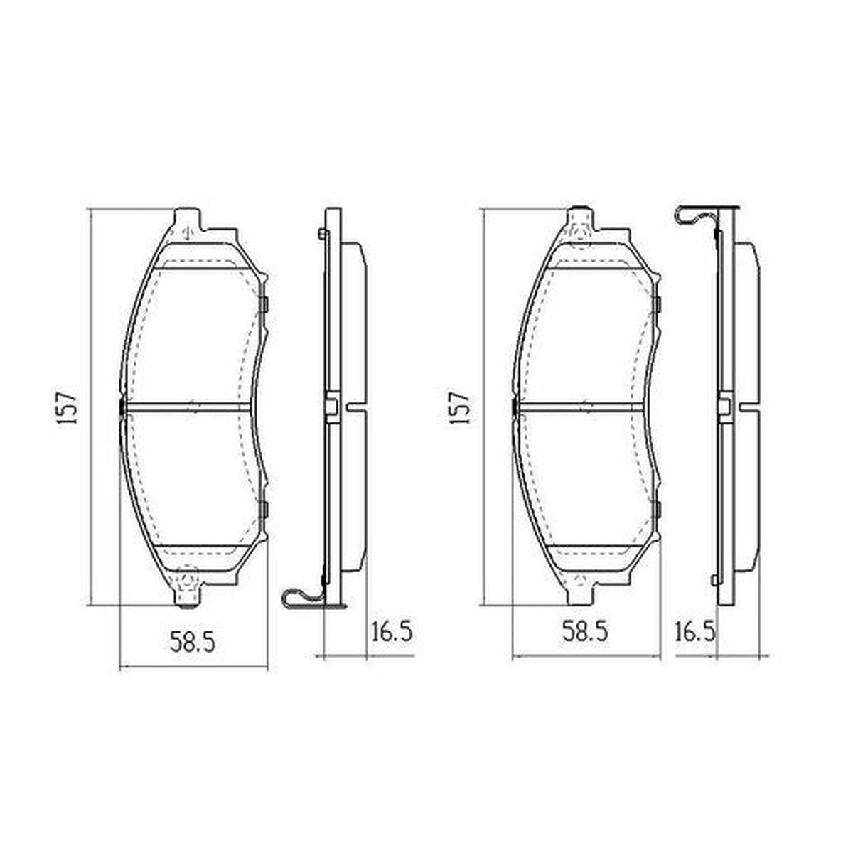 RDA Phantom Ceramic Brake Pad Set Front - RDC2062