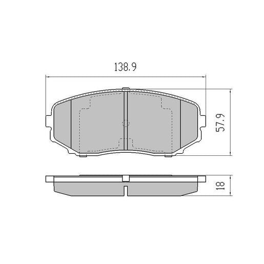 RDA GP Max Brake Pad Set Front - RDB2116