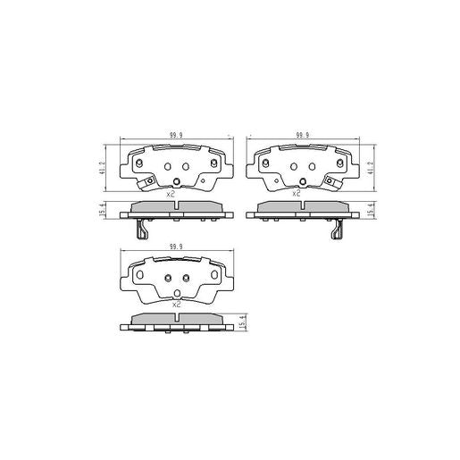 RDA GP Max Brake Pad Set Rear - RDB2381