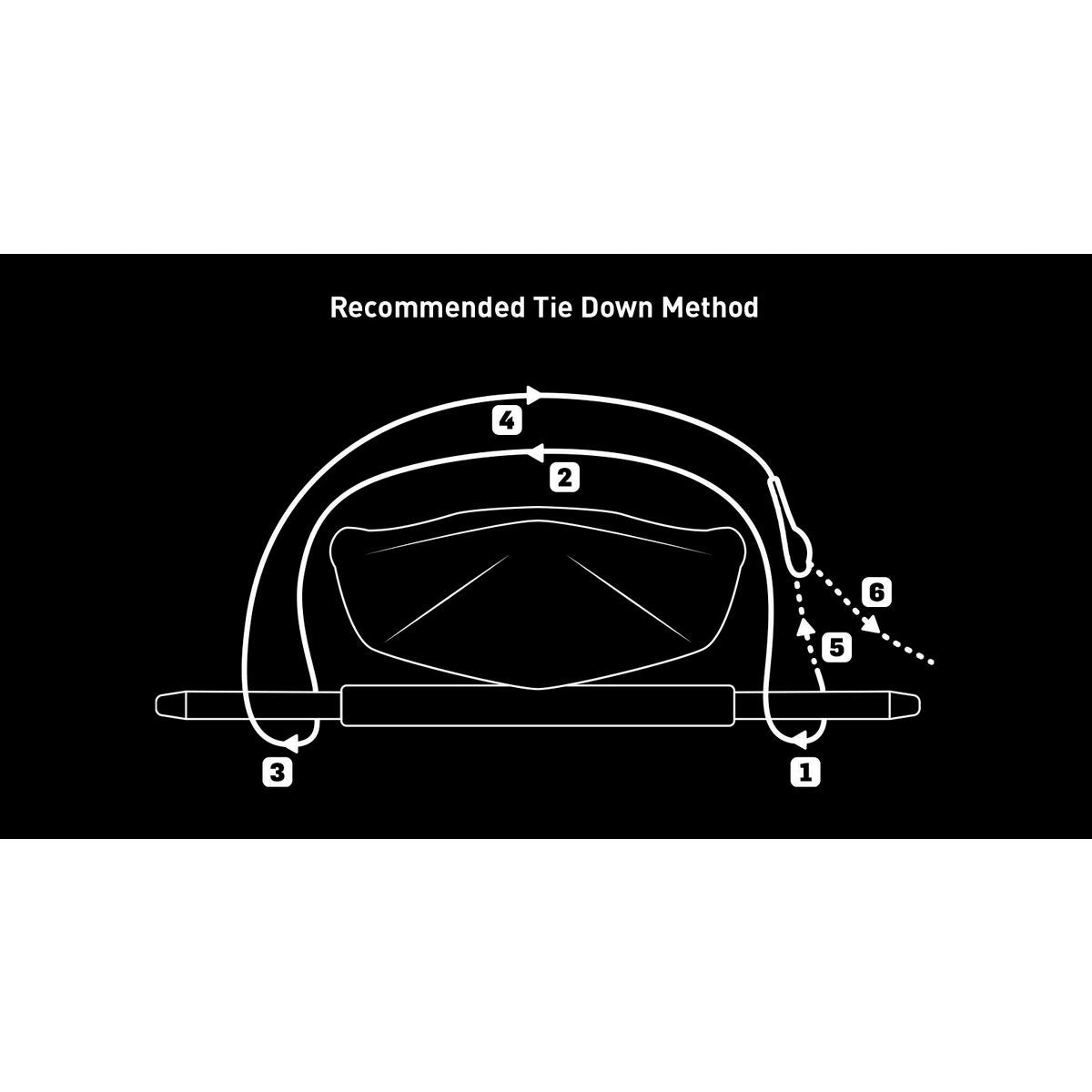 Rhino Rack Tiedown Blk 3 5M W Buckle Prot - RTD35P