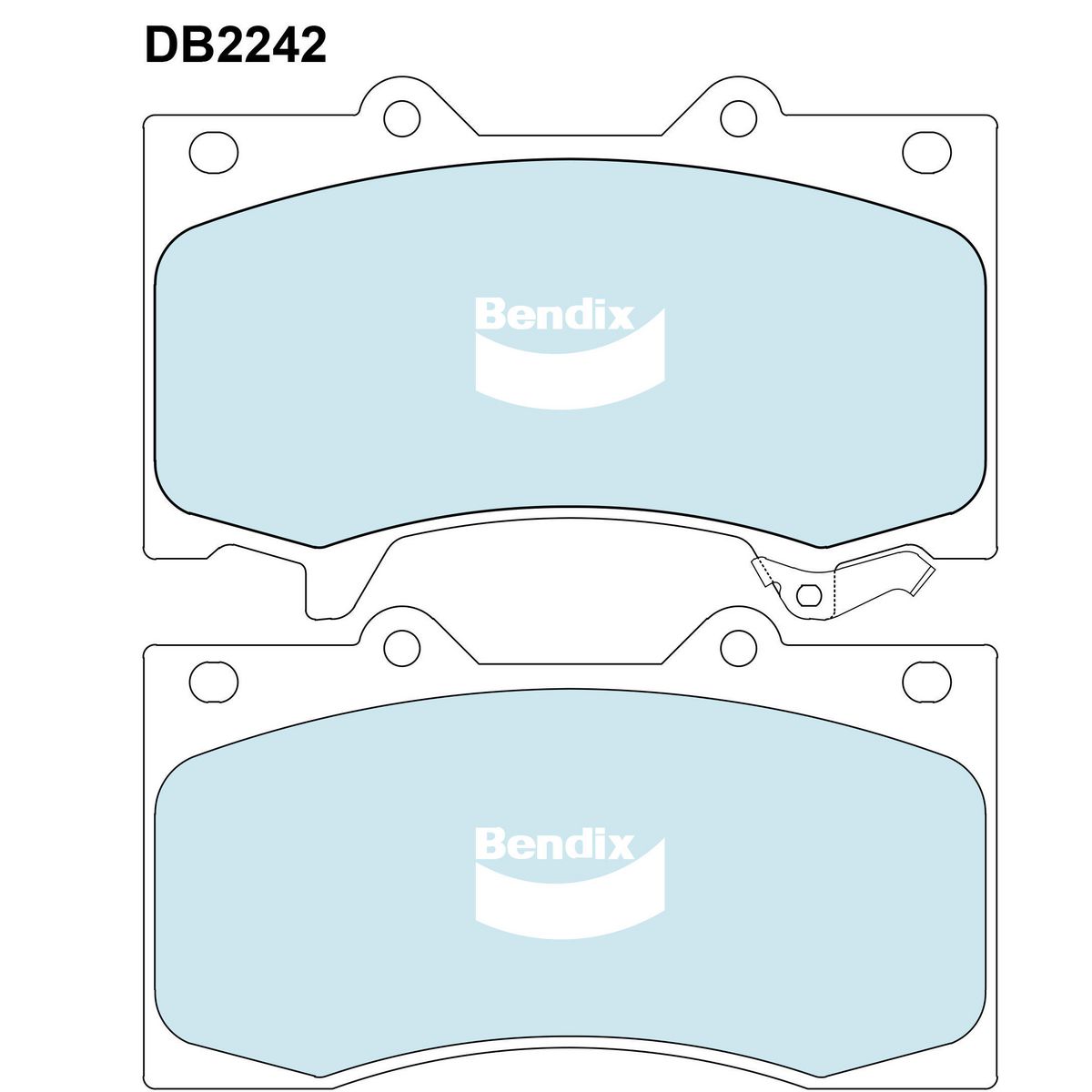 Bendix Heavy Duty Brake Pads Set Front - DB2242HD