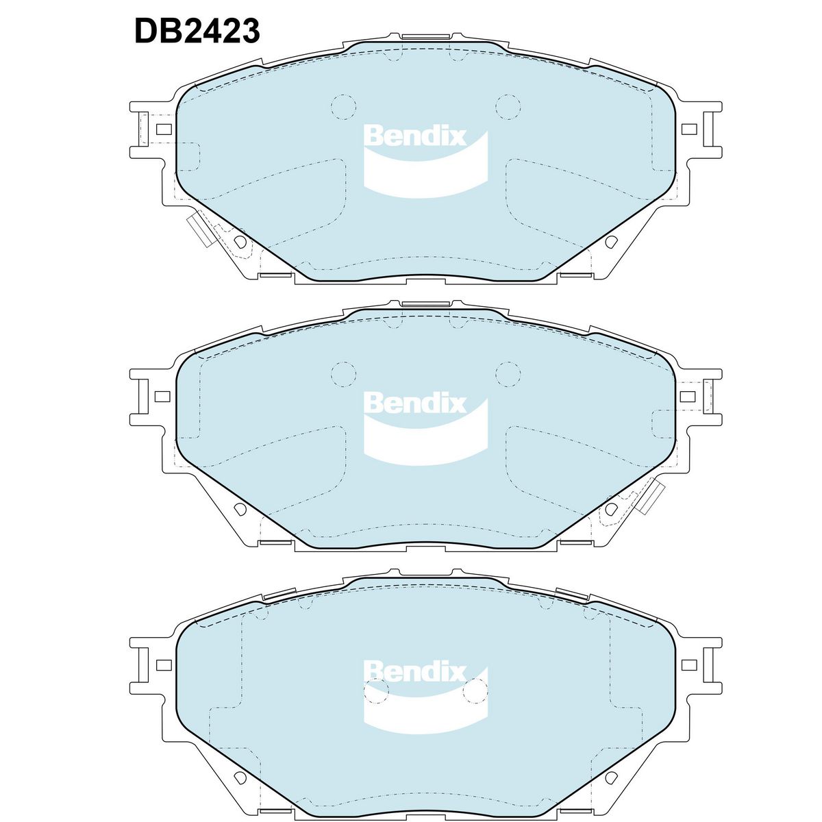 Bendix Heavy Duty Brake Pads Set - DB2423HD