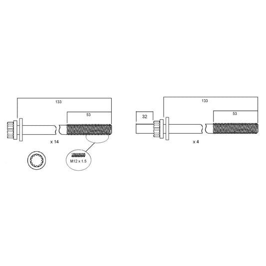Permaseal HEAD BOLT SET - HBS185