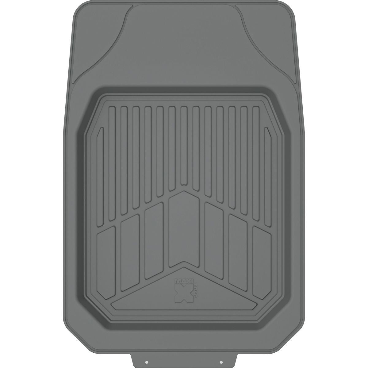 Maxi Trac 4WD Grey Rubber Deep Dish Car Front Floor Mats Pair - MTCM2PCFDDGRY