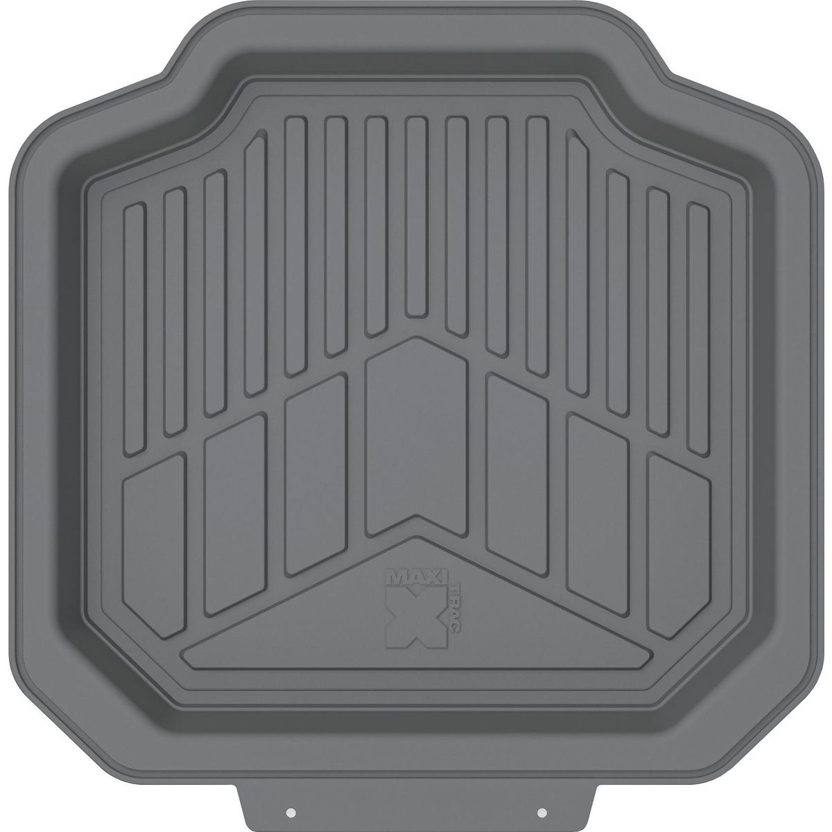 Maxi Trac 4WD Grey Rubber Deep Dish Car Rear Floor Mats Pair - MTCM2PCRDDGRY