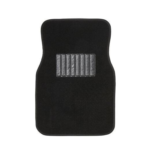 Gear Up Black Carpet 4 Piece Floor Mat Set