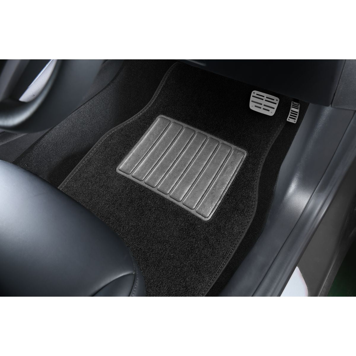 Gear Up Black Carpet 4 Piece Floor Mat Set