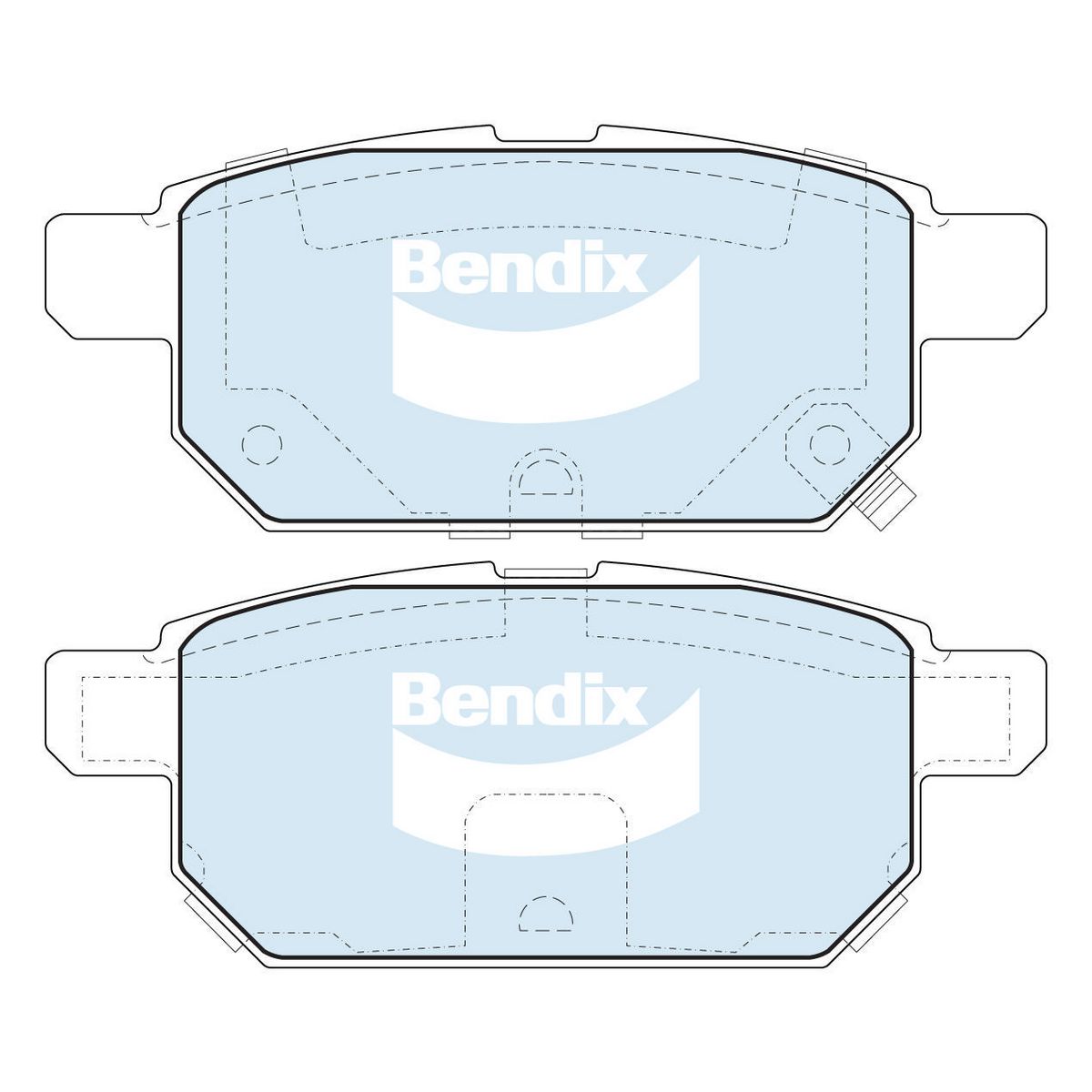 Bendix 4WD Brake Pads Set Rear - DB2364-4WD