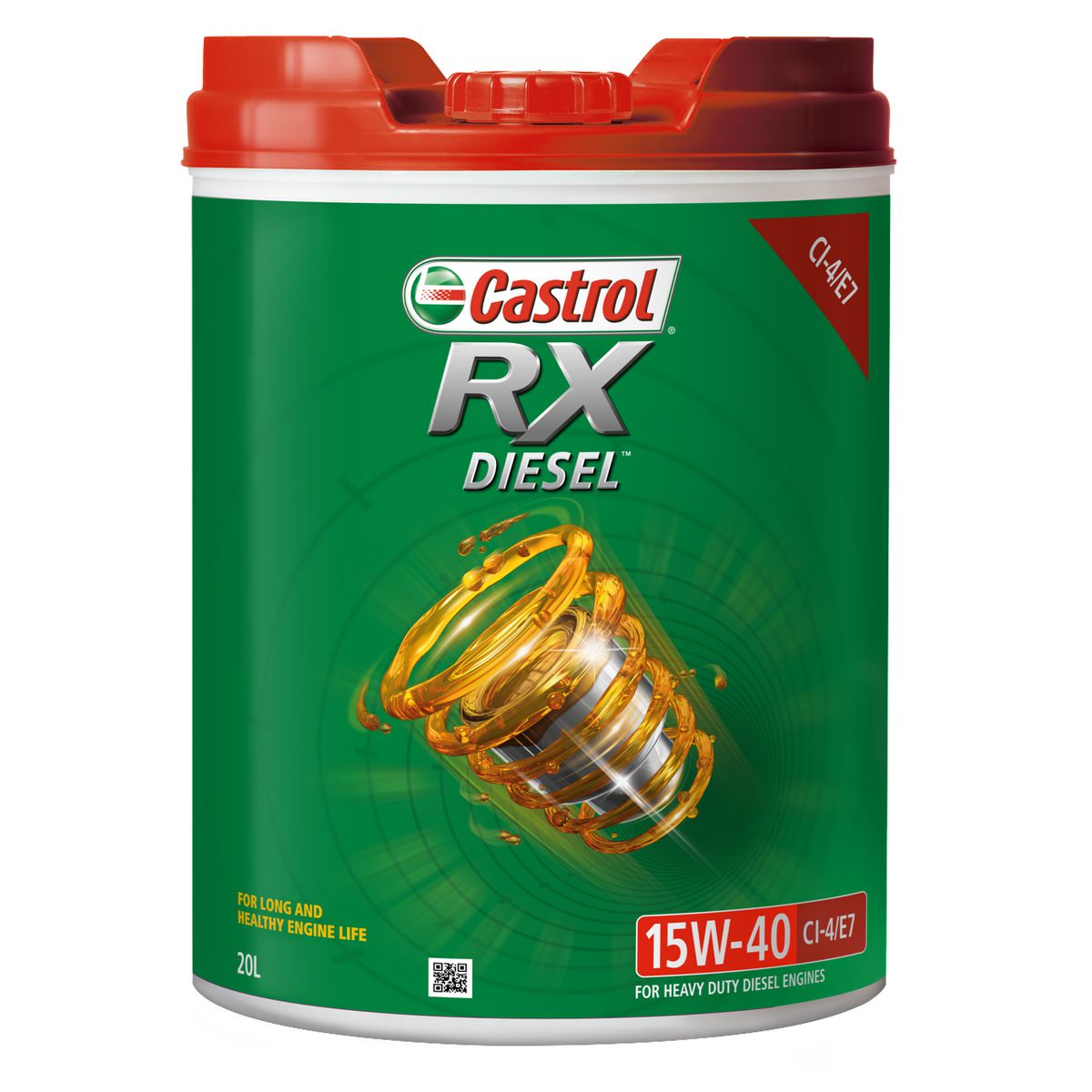 Castrol RX Diesel Engine Oil 15W-40 Ci-4/E7 20L - 3418225