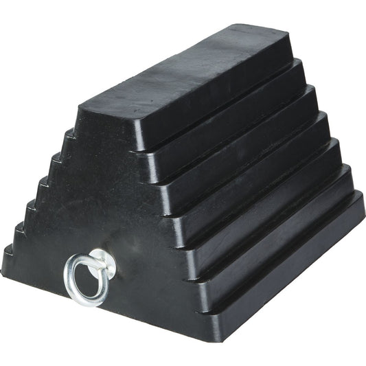 Gear Up Rubber Wheel Chock With Eye Bolt