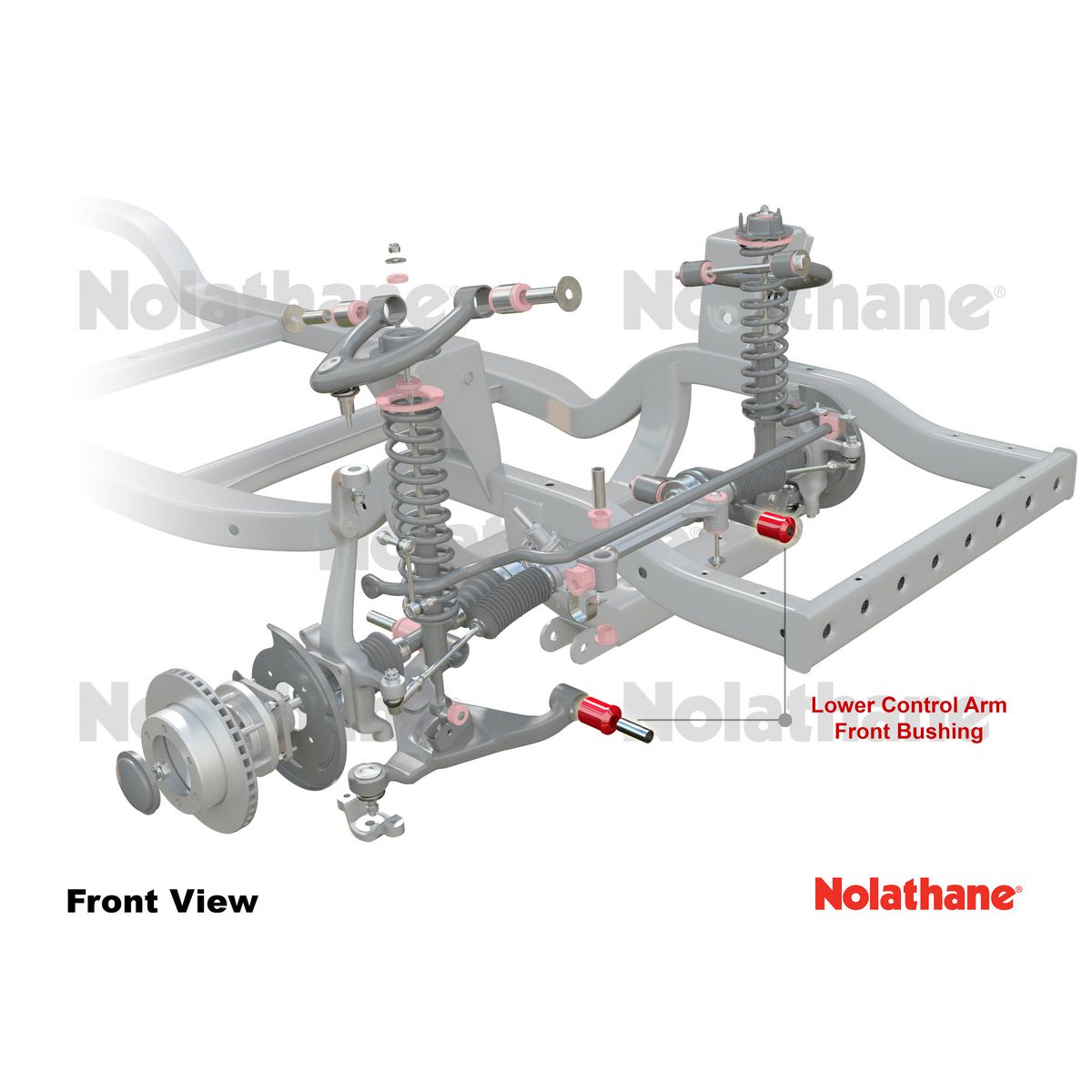 Nolathane Front Lower Control Arm Inner Front Bushing Kit - 45652