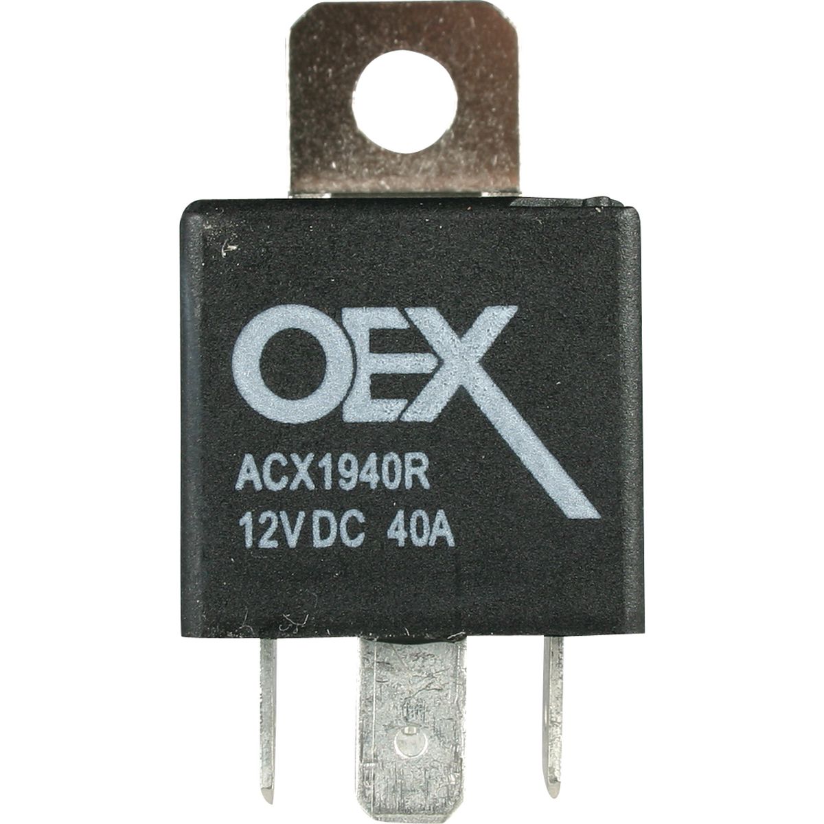OEX Mini Relay 12V Normally Open 40A - Resistor Protected, Sealed - ACX1940RBL
