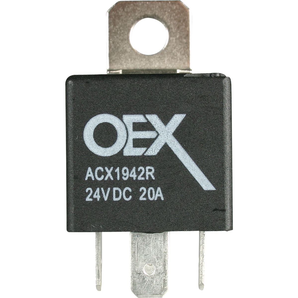 OEX Mini Relay 24V Normally Open 20A - Resistor Protected, Sealed - ACX1942RBL