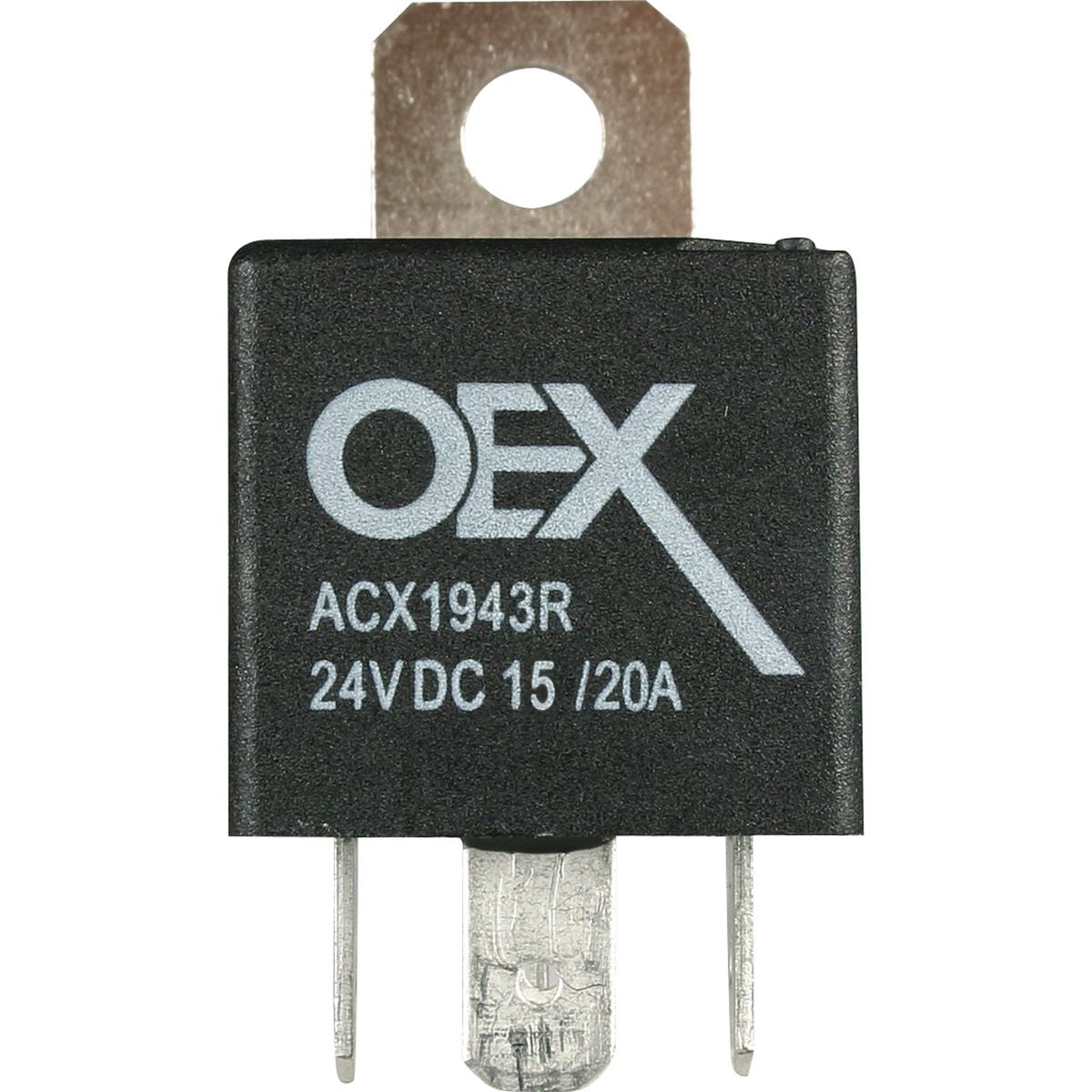 OEX Mini Relay 24V Change Over 15/20A 5 Pin - Resistor Protected, Sealed - ACX1943RBL