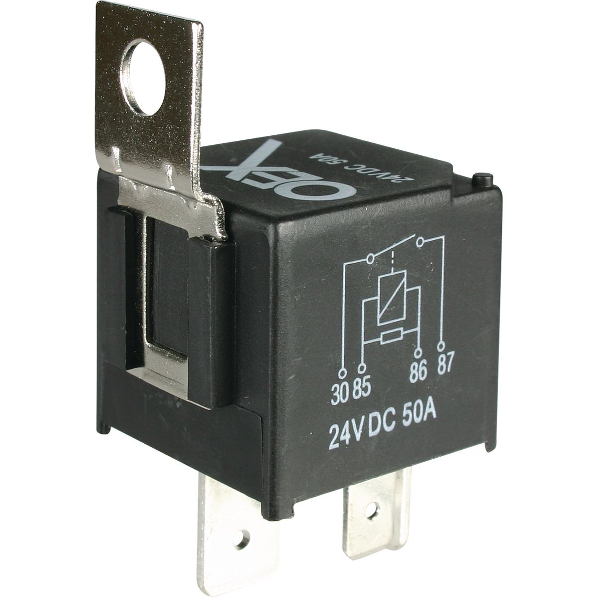 OEX Mini Relay 24V Normally Open 50A - Resistor Protected, Sealed - ACX1945RBL