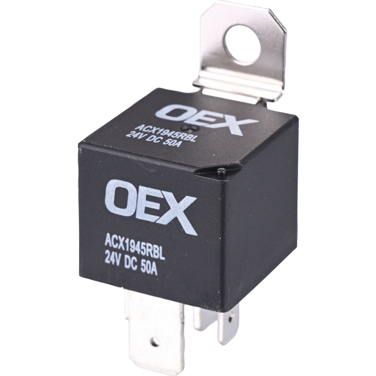 OEX Mini Relay 24V Normally Open 50A - Resistor Protected, Sealed - ACX1945RBL