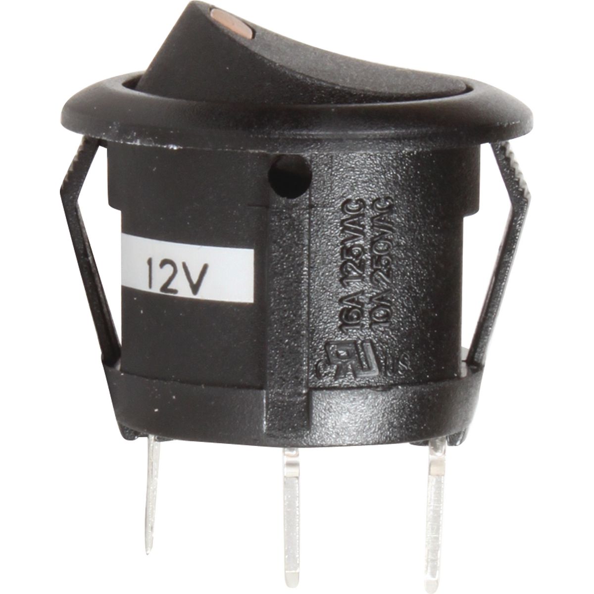 OEX Rocker Switch On/Off SPST 12V Amber Illuminated (Contacts Rated 10A @ 12V) - ACX3789