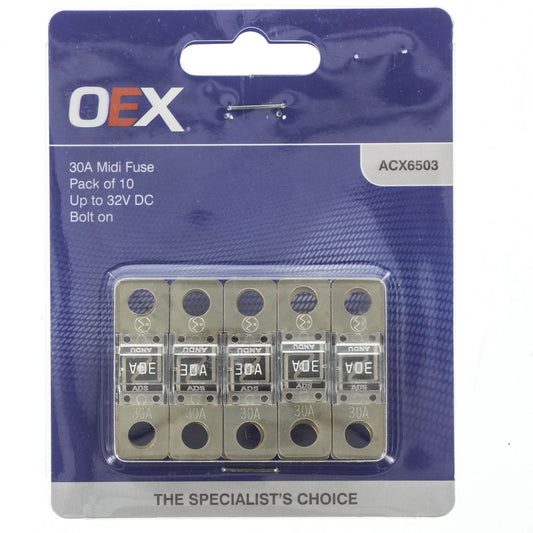 OEX 30A MIDI Fuse (10 Pack) - ACX6503