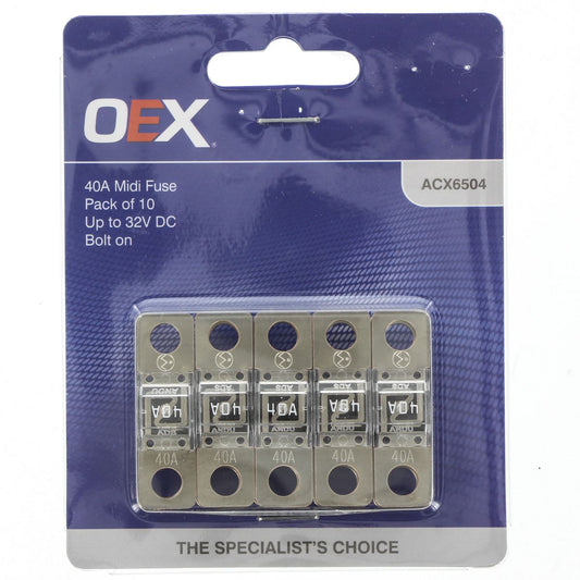 OEX 40A MIDI Fuse (10 Pack) - ACX6504