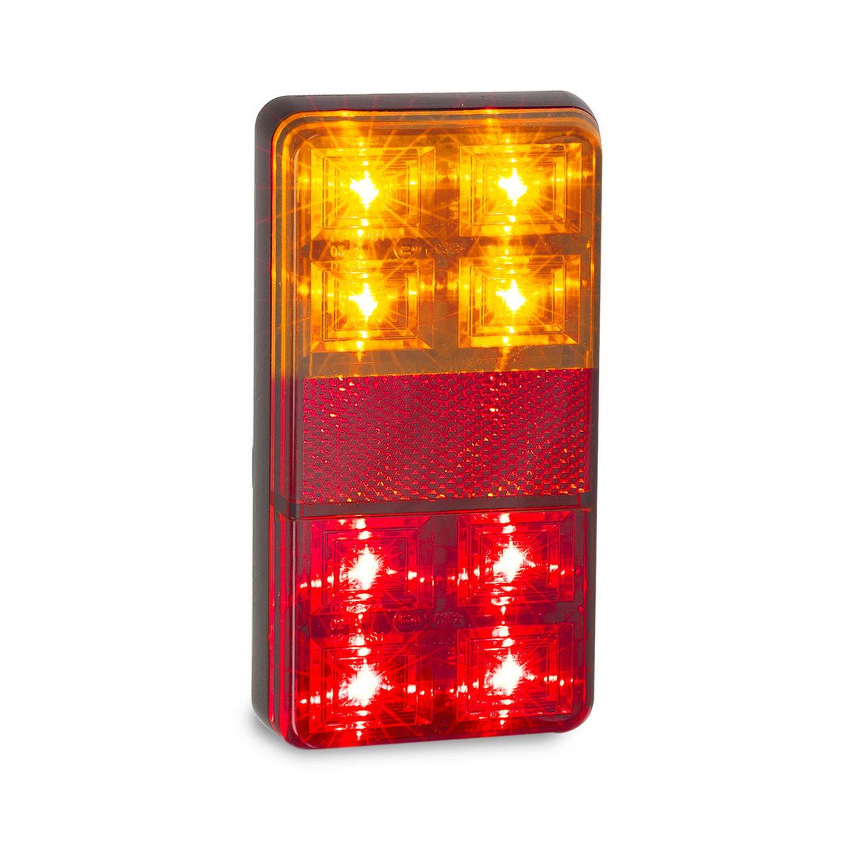 LED Autolamps 12V LED Stop/Tail/Indicator Lamp With Reflector 150x80x22M - 151BAR