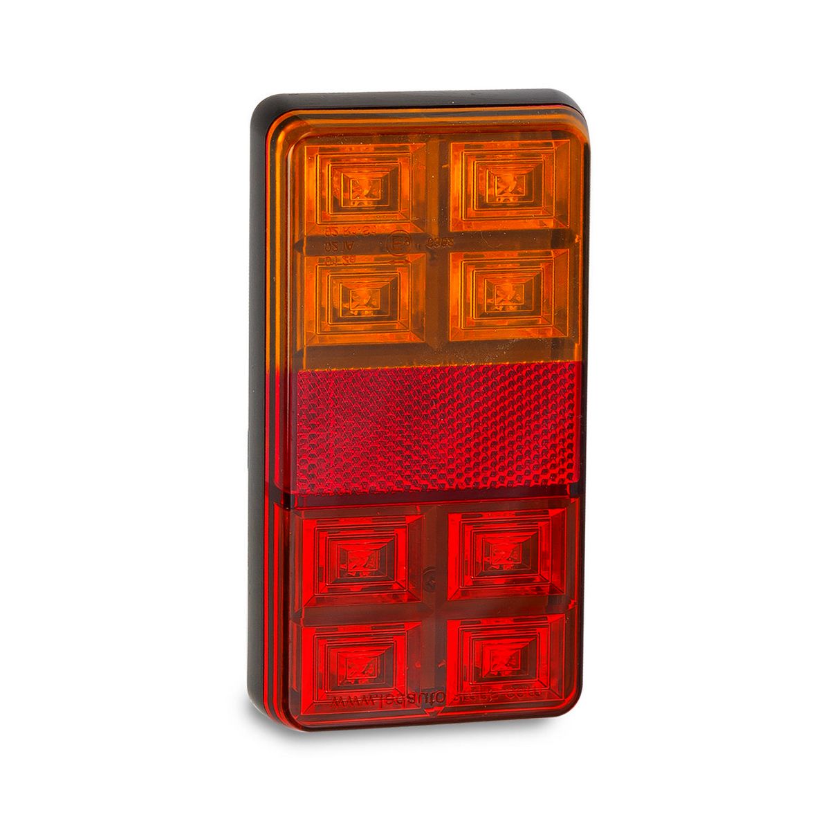 LED Autolamps 12V LED Stop/Tail/Indicator Lamp With Reflex Reflector 2 Pack - 151BAR2