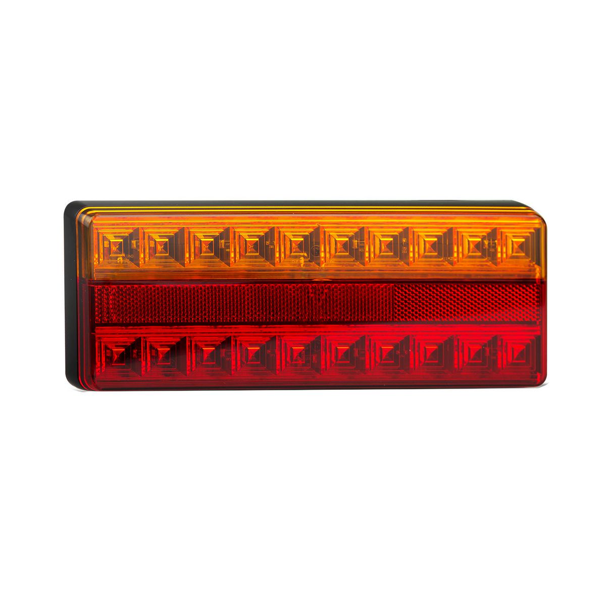 LED Autolamps 12V Stop/Tail/Indicator Lamps With Reflex Reflector With White Background - 275AR