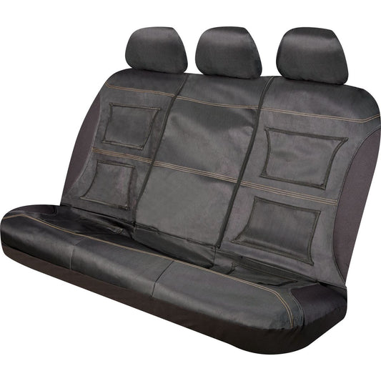 Maxi Trac 4x4 Heavy Duty Canvas Rip Stop Rear Seat Cover - MTSCREAR-BK-RPST