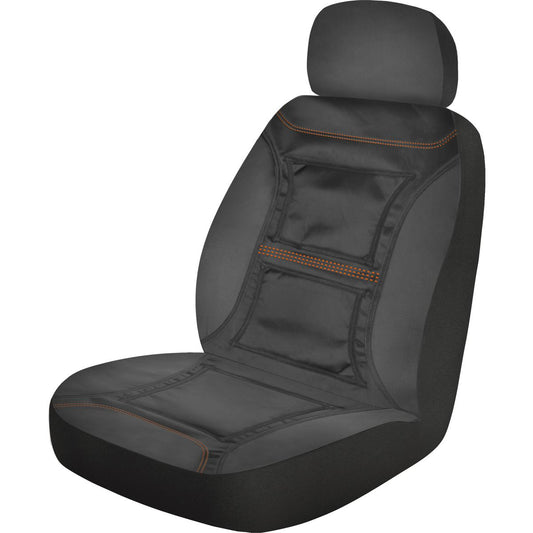 Maxi Trac 4x4 Canvas Rip Stop Front Seat Covers Pair - MTSCFTPRS30-BK-RS
