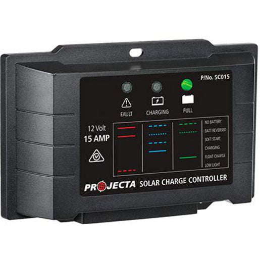 PROJECTA 15A 12V Solar Charge Controller 4 Stage Auto - SC015