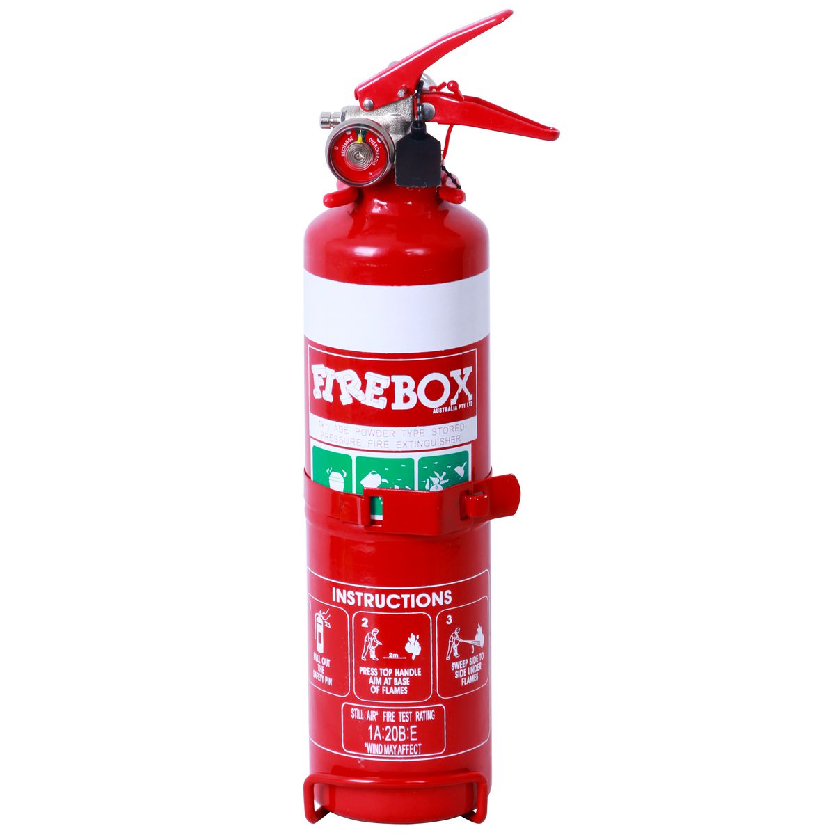 Firebox Fire Extinguisher 1Kg Dry Chemical Powder Abe - FB10ABE