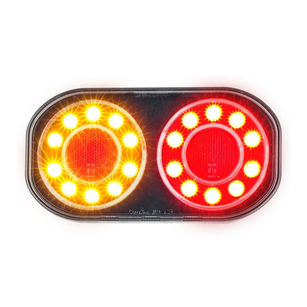 LED Autolamps 12V LED Stop/Tail/Indicator Lamp With Licence Plate Light Left & Right Side Twin Pack - 209GARLP2