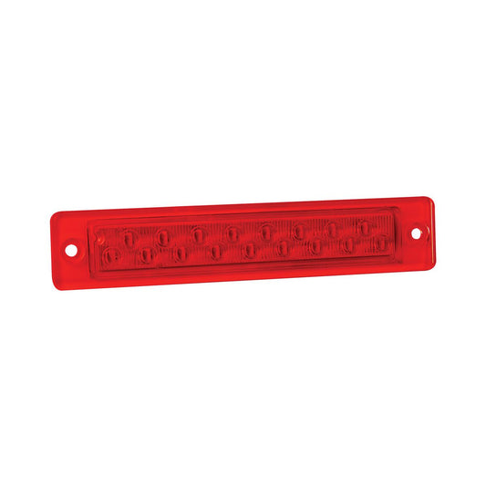 LED Autolamps 12V Slimline LED Stop/Tail Lamp With Red Lens - 25R12