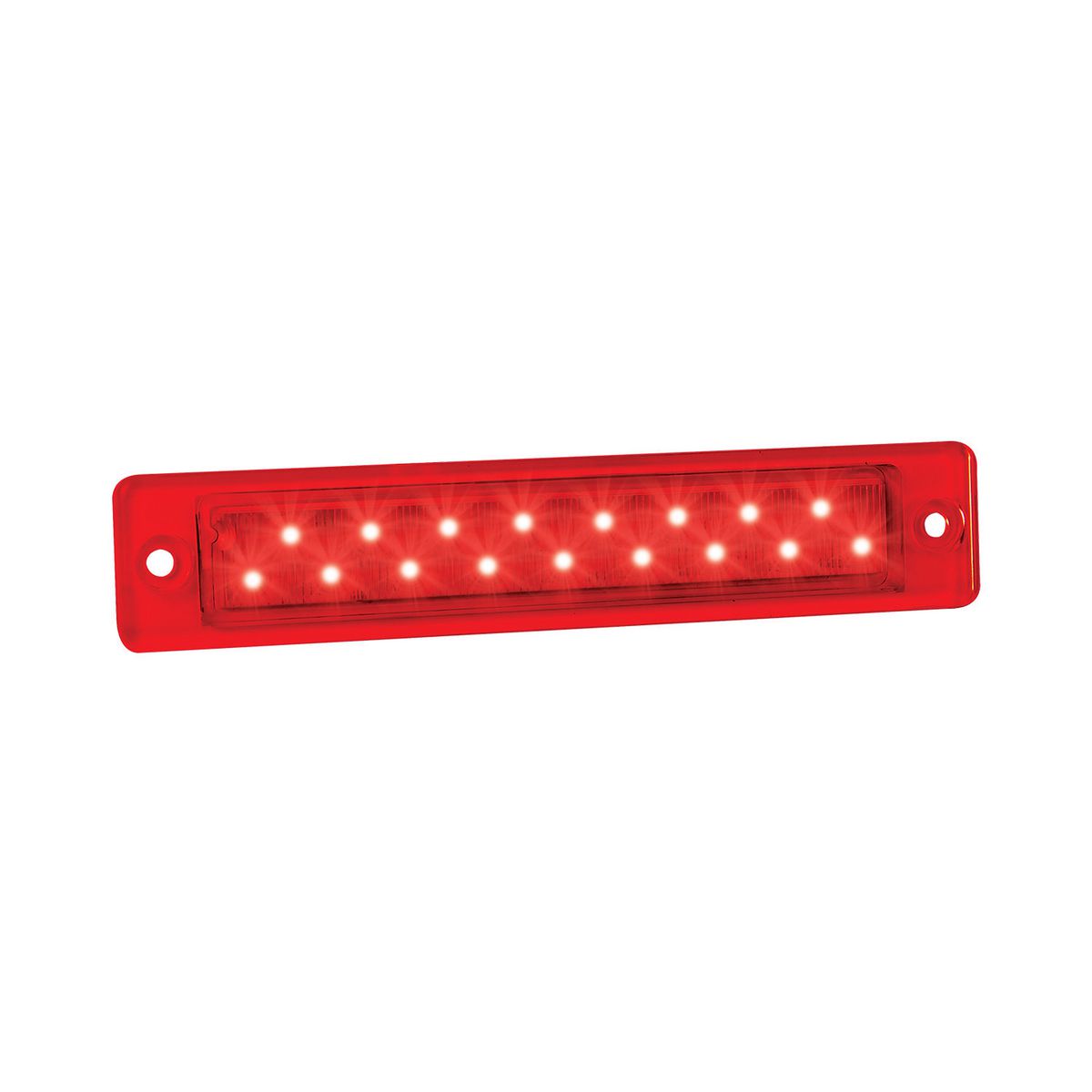 LED Autolamps 12V Slimline LED Stop/Tail Lamp With Red Lens - 25R12