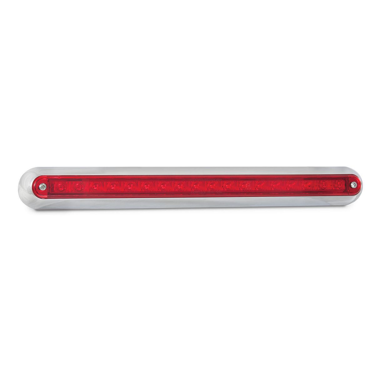 LED Autolamps 12V Stop/Tail LED Strip Light In Chrome Bracket - 380CR12