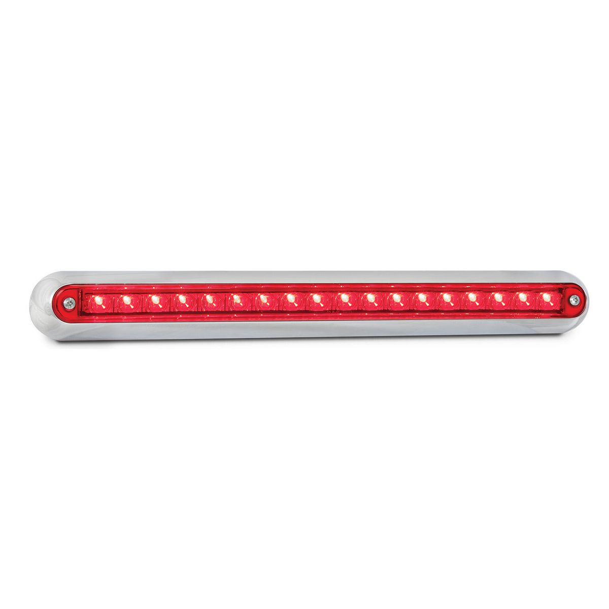 LED Autolamps 12V Stop/Tail LED Strip Light In Chrome Bracket - 380CR12