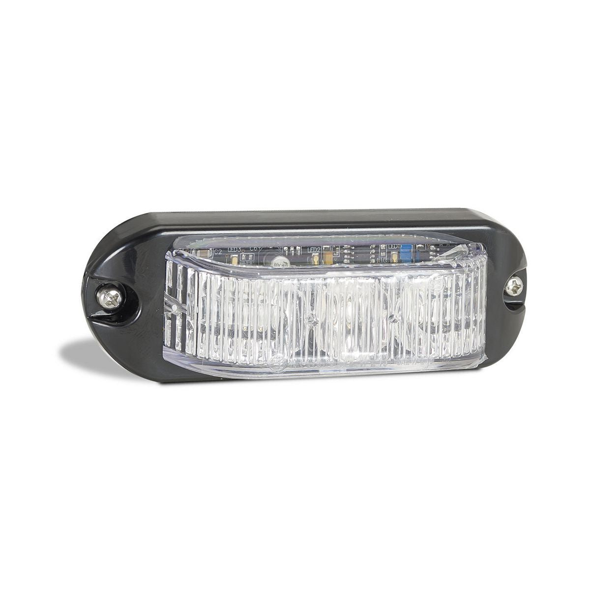 LED Autolamps 12/24V Amber Emergency Lamp With Strobe Surface Mount - 90AM