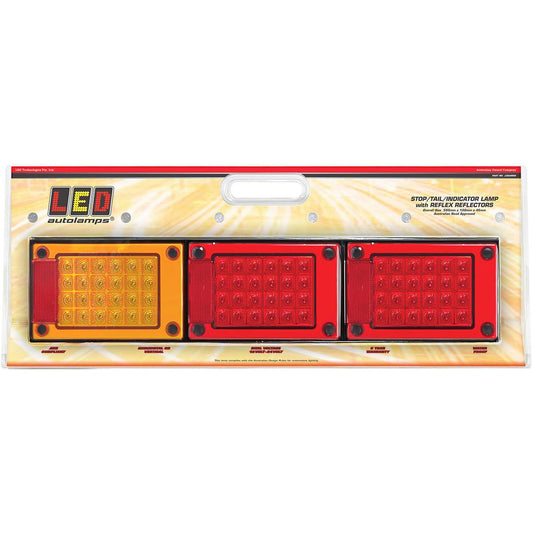 LED Autolamps Multi Volt Jumbo Stop/Tail/Indicator Lamp Assembly - J3BARRM