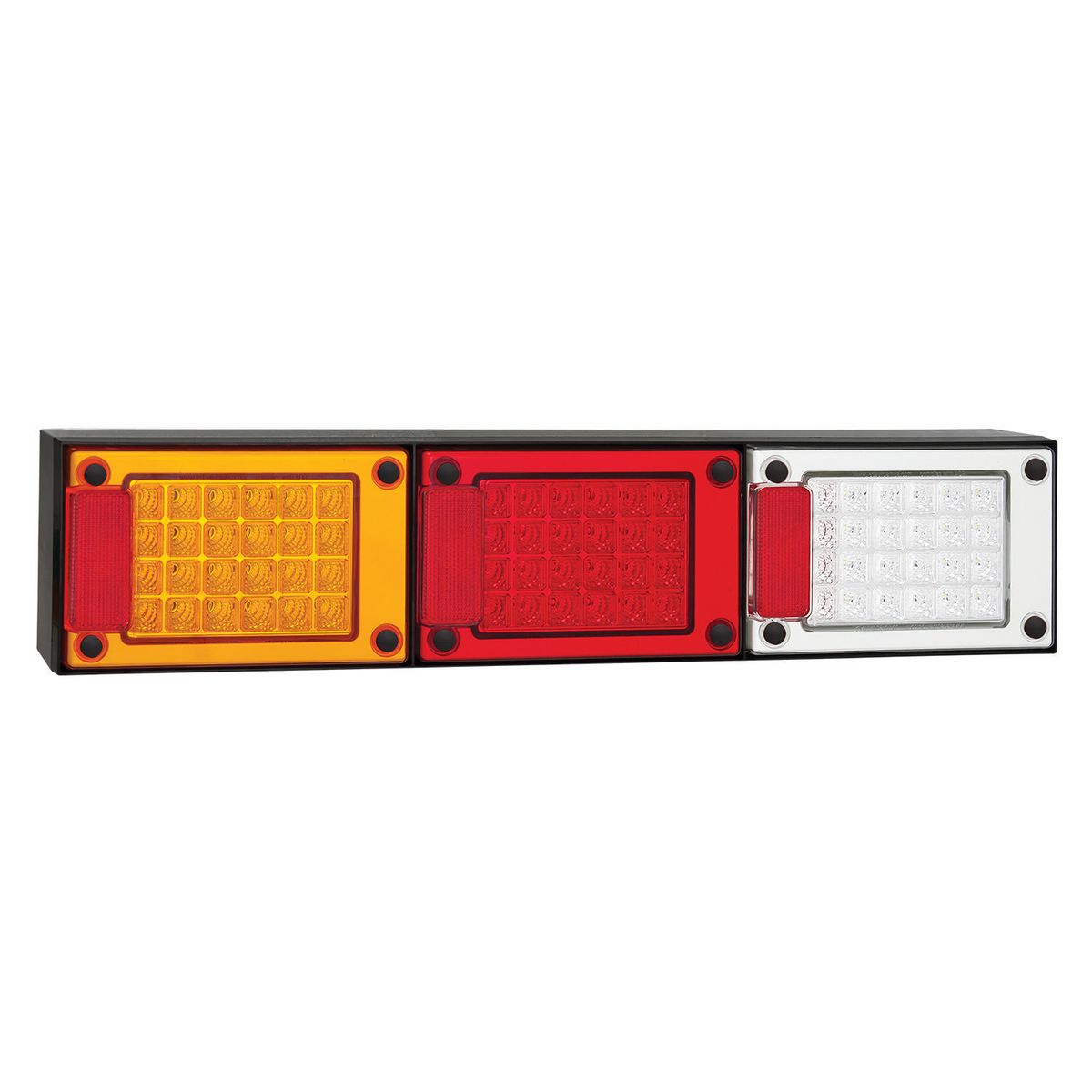 LED Autolamps Multi Volt Jumbo Stop/Tail/Indicator/Reverse Lamp Assembly - J3BARWM