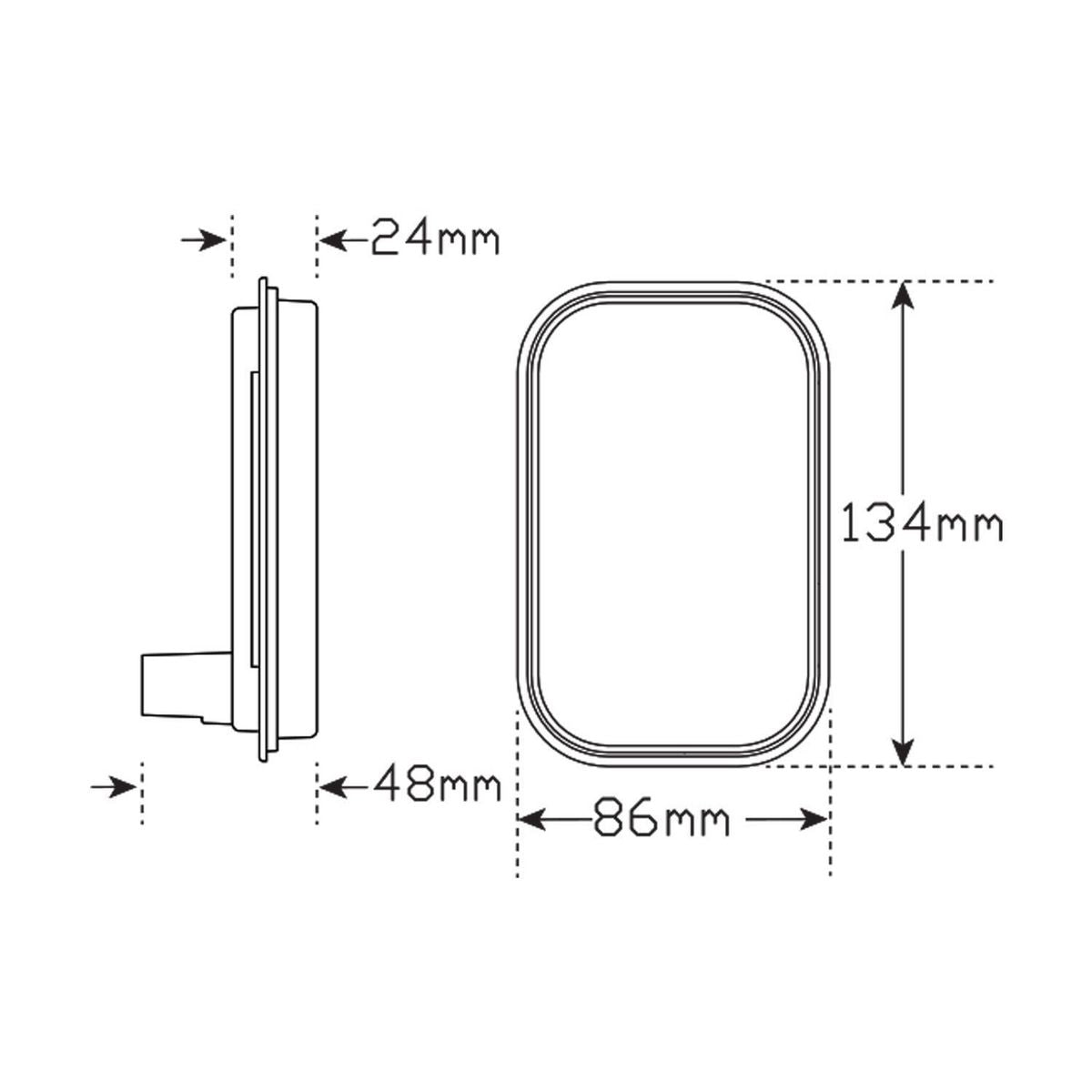 LED Autolamps Indicator Light LED 12 or 24V - 130AMB