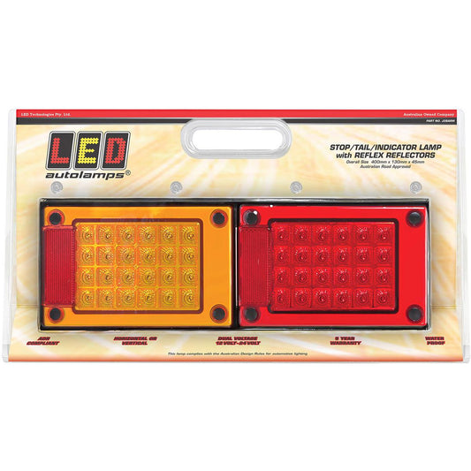 LED Autolamps Multi Volt Dual Jumbo Stop/Tail/Indicator Light Blister Pack - J2BARM