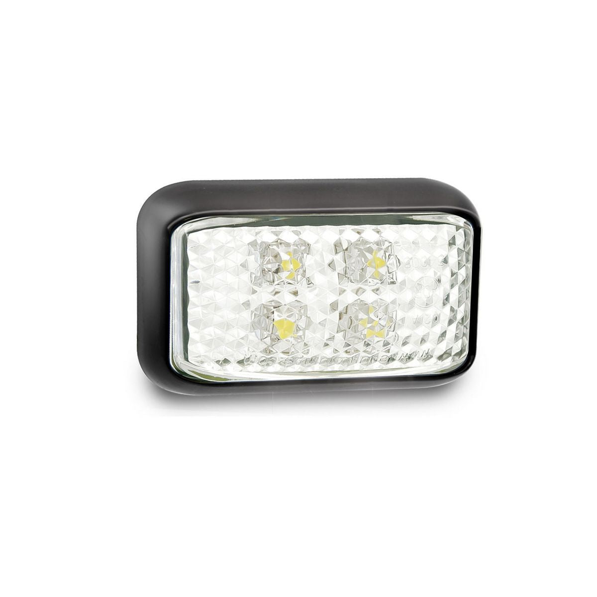 LED Autolamps 10/30V Front Outline Position Marker 4 White LEDs With 40cm Wire - 35WM