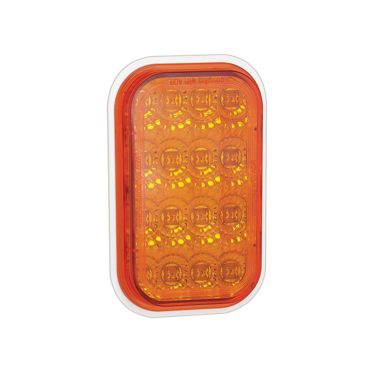 LED Autolamps Multi Volt Indicator Lamp With Amber Lens And Chrome Reflector - 131AM