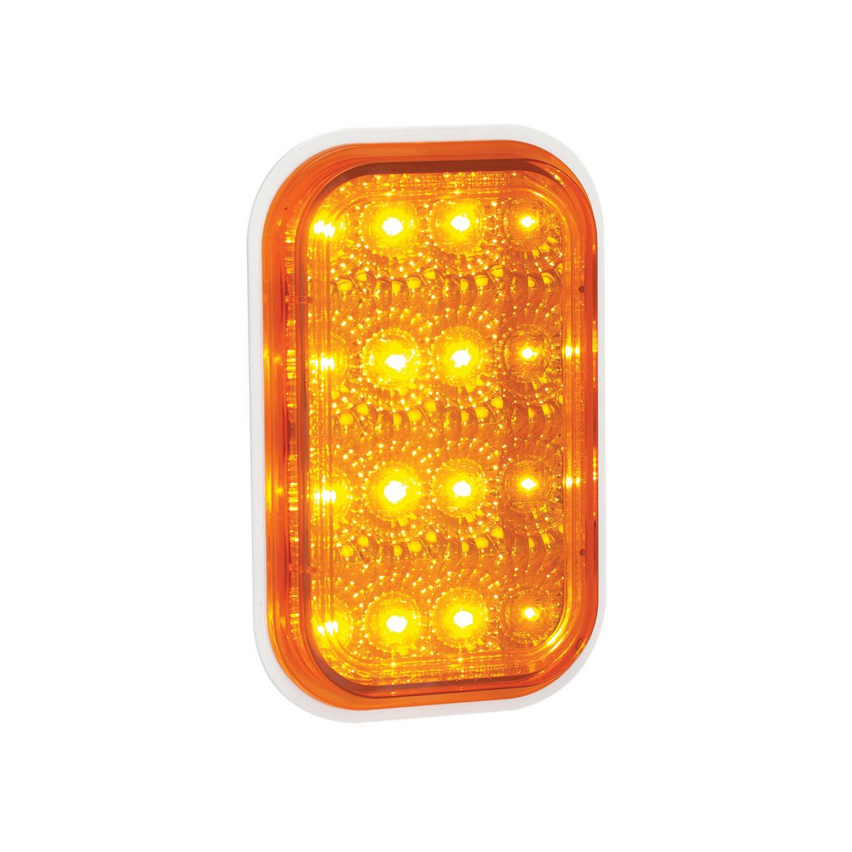 LED Autolamps Multi Volt Indicator Lamp With Amber Lens And Chrome Reflector - 131AM